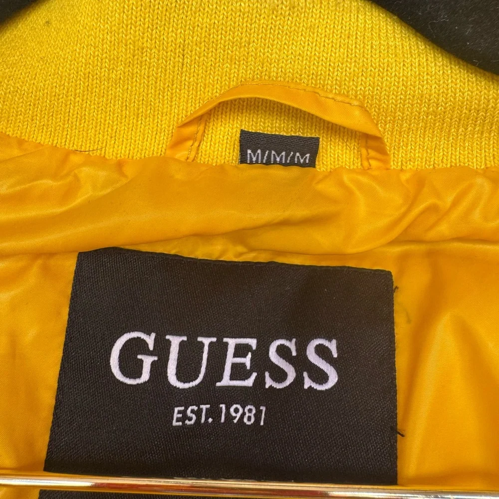 Guess Yellow Puffer Jacket - Picture 4 of 11